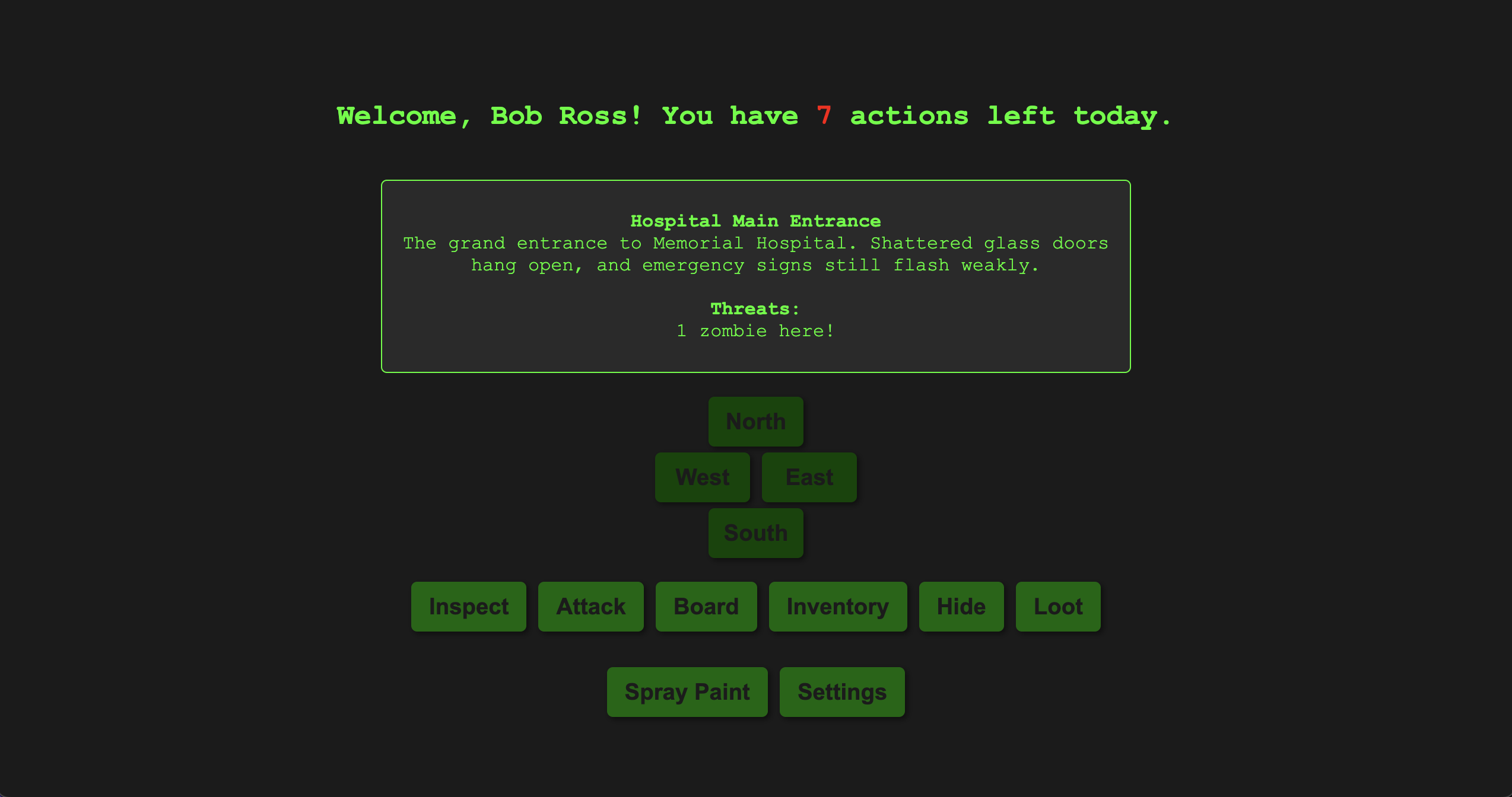 Main Game Interface
